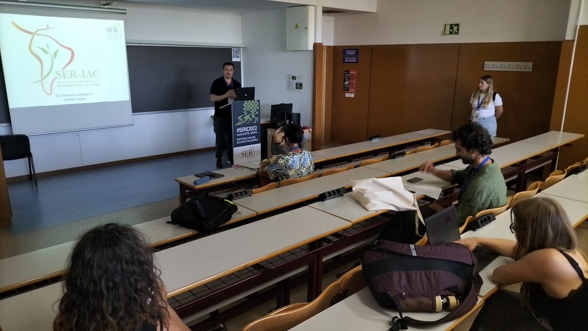 SER_Europe's tweet photo. And afternoon sessions continue on #SERIAC #LATAM @SERestoration chapter #youngER #Messages #Monitoring #Effectiveness of #ecologicalrestoration at #SERE2022 https://t.co/0IjClFUPBX