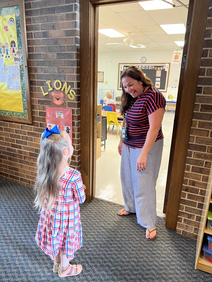 I’ve watched so many children on their first day of school and today I finally watched my baby on her first day of preschool!!!