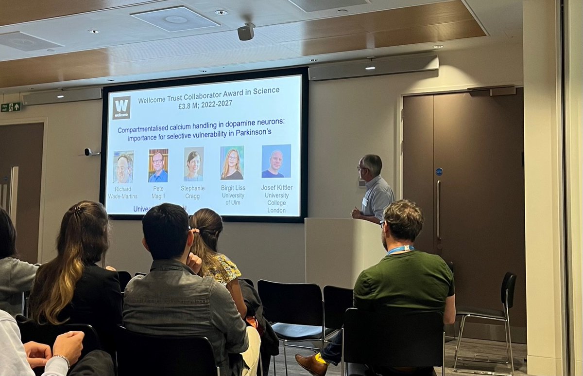 OPDC (Parkinson's Research) (@oxfordpdcentre) on Twitter photo <a href="/WadeMartinsLab/">Wade-Martins Lab</a> hosted the 1st Wellcome Trust Collaborator's meeting @kavlioxford today to present & share our #Parkinsons disease collaborative research
<a href="/StephCragg/">Steph Cragg</a> Peter Magill <a href="/MRCBNDU/">MRC BNDU, Oxford</a> Birgit Liss <a href="/uni_ulm/">Universität Ulm</a> & <a href="/JosefKittler/">Josef Kittler</a>. <a href="/WadeMartinsLab/">Wade-Martins Lab</a> hosted the 1st Wellcome Trust Collaborator's meeting @kavlioxford today to present & share our #Parkinsons disease collaborative research
<a href="/StephCragg/">Steph Cragg</a> Peter Magill <a href="/MRCBNDU/">MRC BNDU, Oxford</a> Birgit Liss <a href="/uni_ulm/">Universität Ulm</a> & <a href="/JosefKittler/">Josef Kittler</a>.