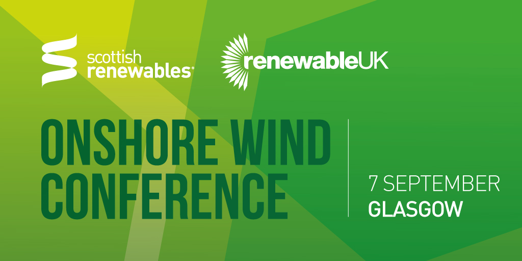 We are delighted to be exhibiting at @RUKEvents  Onshore Wind Conference 2022 tomorrow 7th September in Glasgow. Visit our stand in the exhibition area.  bit.ly/36GYkEL #onshore22 #renewableenergy #renewables #windenergy