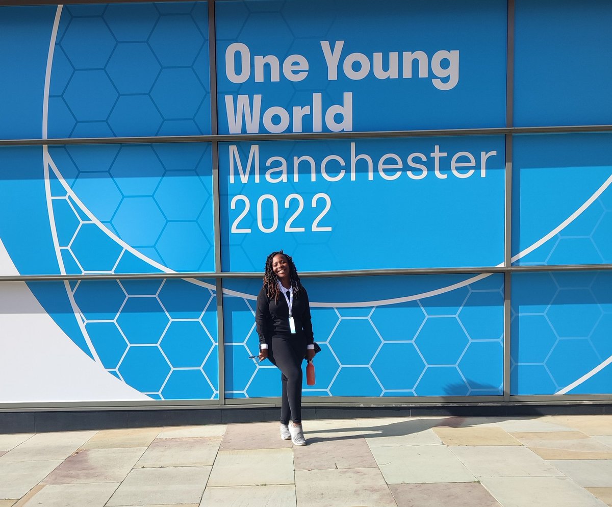 Grateful to be a delegate at The <a href="/OneYoungWorld/">One Young World</a> Summit this week in Manchester, UK representing Botswana. What a crucial time to meet global leaders to discuss ways we can collectively deliver on social impact and change around the world.  #oneyoungworld2022 #OYW2022