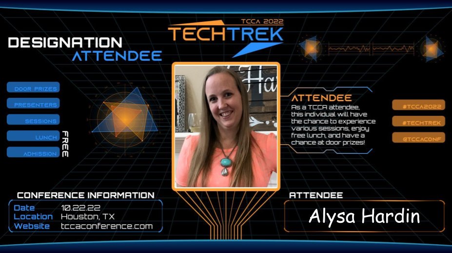AlysaHardin's tweet image. I can&apos;t wait to attend the @TCCAConf this year! It is a FREE opportunity to learn from amazing educators who use digital learning to transform their learning environments! #TechTrek2022 #TCCA2022
