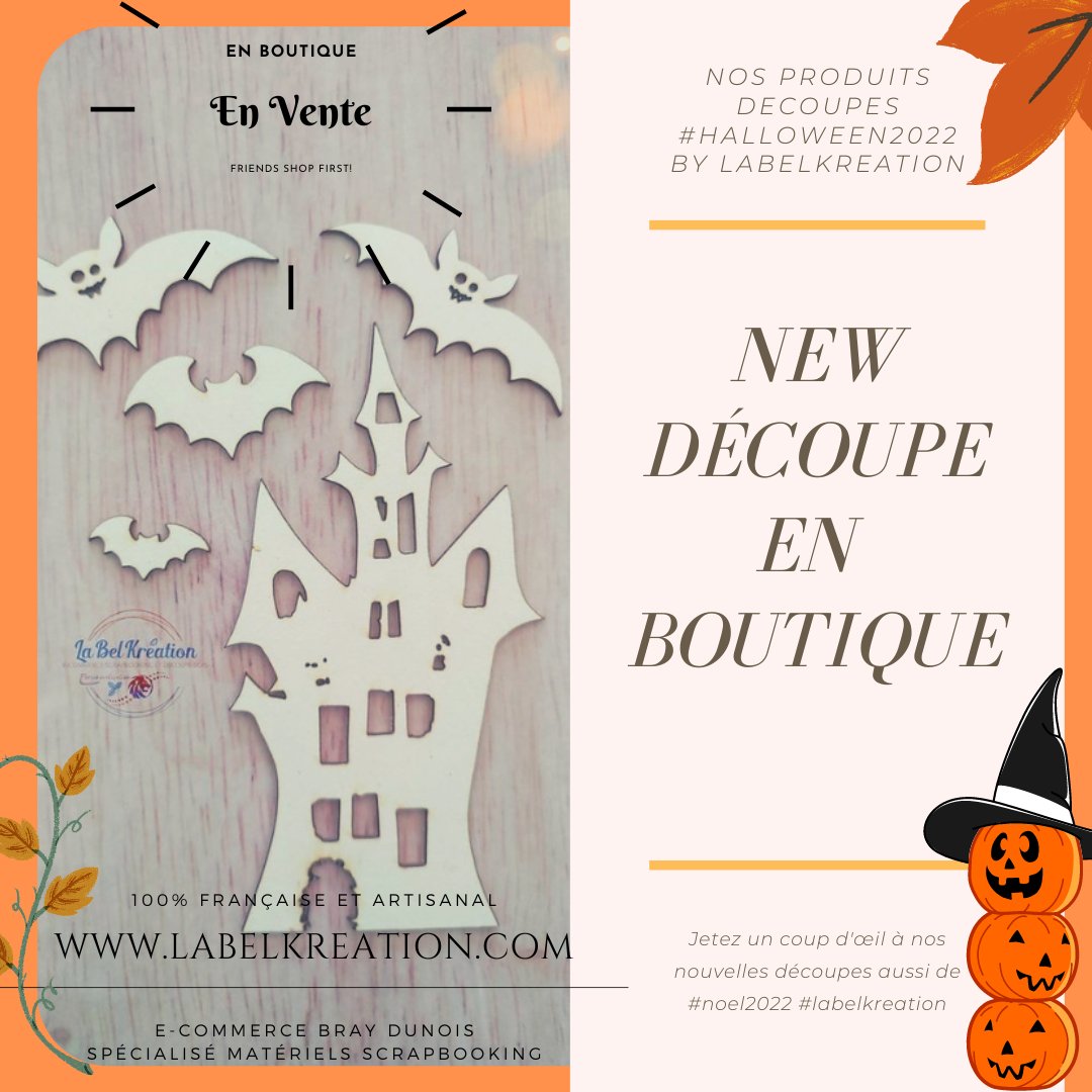 labelkreation's tweet photo. Bonjour à tous et toutes,🥰
Venez profiter de notre catalogue de produits #découpesbois #halloween2022 #badges #Mugs personnalisé sublimation, papiers &amp; matériels #scrapbooking #mintay #encres #Embossage et des Marques choisis pour Vs #boutique #lasercut 
https://t.co/gOVMiBChds https://t.co/9RkWFBPQaN