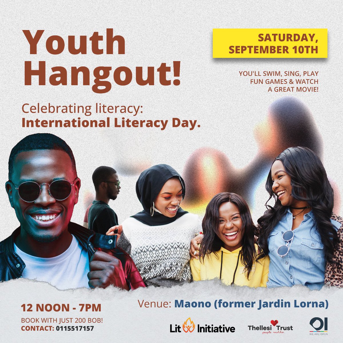 BeLitKe's tweet photo. Lit Initiative invites the public to come have fun & learn while at it. ๐ฅ
You wouldn't want to miss out on this! Reserve your space now!!! ๐
#Lit #Be_Lit #International_Literacy_Day https://t.co/3cs1Z8mQNB