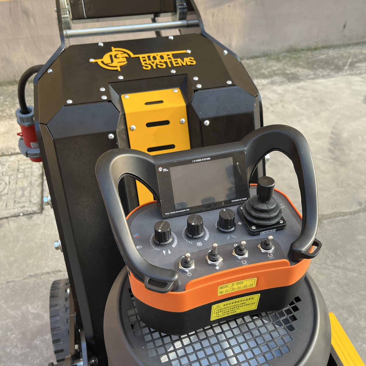 a promotion for 850 remote control concrete grinder.
GCR850, 820mm
15KW 380V three phase
Speed 0-1800 rpm
Net weight 600KG
Wireless remote control. Special offer 5538 USD only! Limit 100 pcs, first come first serve. 
This machine DO NOT have water tank, LED light.