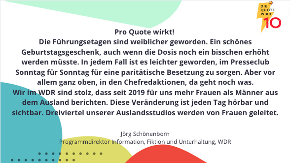 quote_pro's tweet photo. #Statement zu #10JahreProQuote! 🥳
Wieder eine Geburtstagskarte! Diesmal vom @WDR! Danke Jörg Schönenborn!
Am 10.09. feiern wir unseren runden Geburtstag! Live, in Hamburg - erst mit dem #ProQuoteCamp, danach auf der #Jubiläumsparty! Freude!
Alle Infos: https://t.co/a5lDYzUJxH https://t.co/517KK0WRTg
