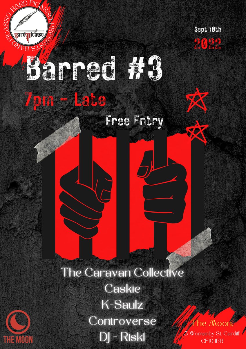 Thu 08.09
HAUL
MAES Y CIRCLES, KUNAL SINGHAL, LAWD ZAH
free 7pm 18+
💛
Fri 09.09 5pm-3am
WACO
IDLECHORD, BADLANDS
DJs after playing rock indie punk alt classics
free
🤎
Sat 10.09 3pm-4am
BARD PICASSO hip-hop showcase
CARAVAN COLLECTIVE
CASKIE, K-SAULZ, CONTROVERSE, DJ RISK1
free