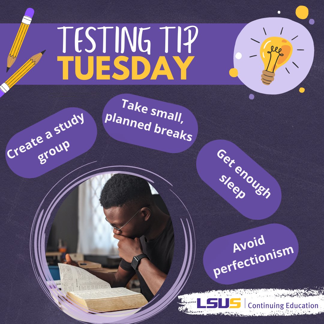 LSUSContEd's tweet photo. Distractions are everywhere, π making #procrastination a common challenge for many students. So to help you fight procrastination, here are 8 ways to Stop Procrastinating and Start #Studying. π #TestingTipTuesday #lsusce #FightProcrastination https://t.co/HyWbnIQmjq