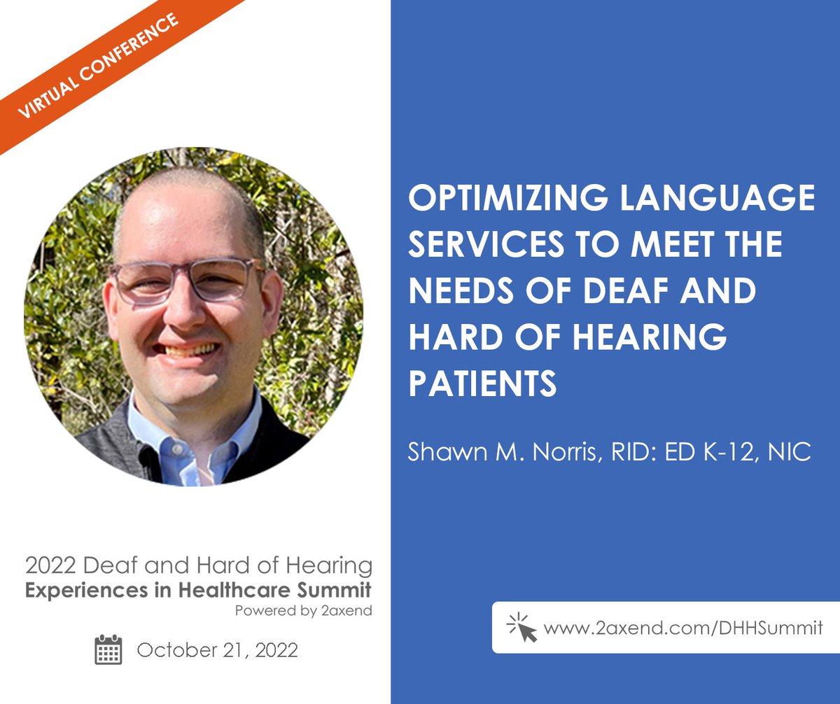 As the Coord. of Interpreting Services/Section 1557 &amp; ADA Coord. at <a href="/FlaglerHealth/">Flagler Health</a>, <a href="/AslShawn/">Shawn Norris</a>'s responsibilities include coordinating the provision of language services to satisfy signing and non-signing Deaf, HoH, DeafBlind &amp; late-deafened individuals’ communication needs.

1/