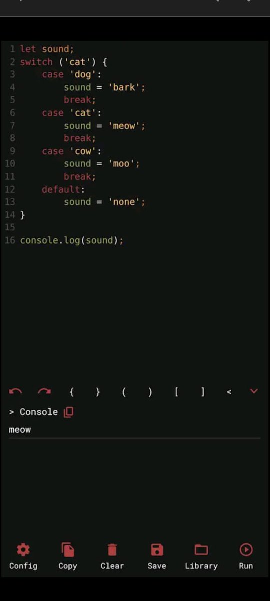 gruizcun's tweet image. Programando....
Captura de pantalla, del celular, que muestra
Programación #JavaScriptEditor
La app con la que te comunicas, das RT, me gusta, y juegas y envías fotos y tiktok.
Se pudo haber hecho sin tener la necesidad de ver la pantalla.
.......
🧑🏻🦯