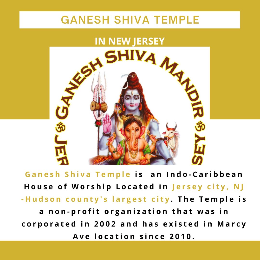 find_a_pandit's tweet photo. Ganesh Shiva Temple 🙏🙏 is an Indo-Caribbean House of worship Located in jersey city,Nj-Hudson county’s largest city.

Follow for more Temples near you :- @findapandit 
Go &amp; check for more link in bio 😎

#findapandit #panditsearch #temples #hinduism #hindutwa #religion #hindu https://t.co/Y53WTU5epY