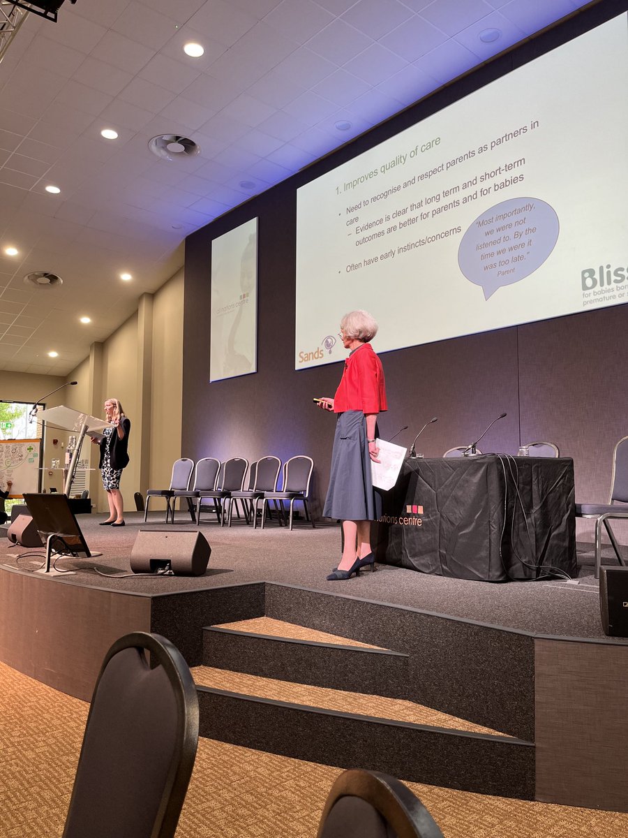 JanDavies4's tweet photo. What a powerful presentation from Bliss and Sands about why families voices must always be front and centre in all aspects of providing safe and compassionate maternity and neonatal care #safetyiseveryonesresponsibility https://t.co/cC0glR3b0d