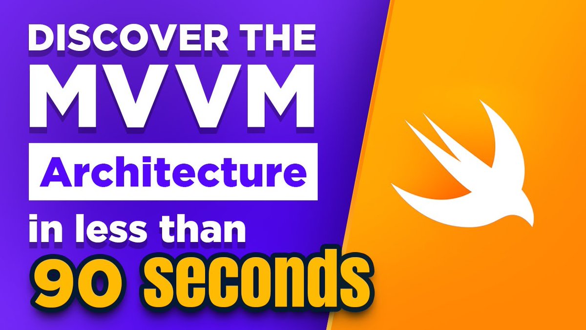 MVVM can feel a bit mysterious when you’ve never used it 😶‍🌫️

But I swear it’s really simple to understand! 😌

In less than 90 seconds I’ll explain everything you need to grasp this powerful concept 🤜🤛

youtube.com/watch?v=M70wPh…