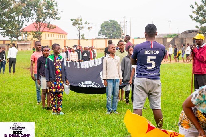 allb_lagos's tweet photo. Pictures of vigorous training on Drums, Parade and Trumpets in the just concluded Bi-ennial Camp organized by African Lads and Lasses Brigade Lagos State Command with the theme: Engaging the Youth for Maximum Productivity.
#allblsc
#lsc
#lagosstatecommand
#brigade
#igbogbo2022 https://t.co/qqzOcSWQgk