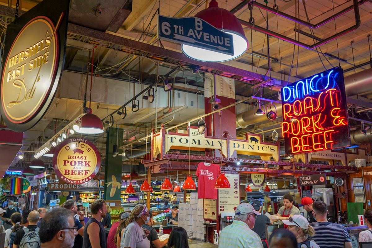 meetPHL's tweet photo. Your meeting and event attendees have one of the best public markets in America to go to on their lunch break.

Just across the street from @PAConvention is @RdgTerminalMkt, which is full of restaurants, stalls, and neon signs.

#MeetingProfs #EventProfs https://t.co/ahXOkTLgiK