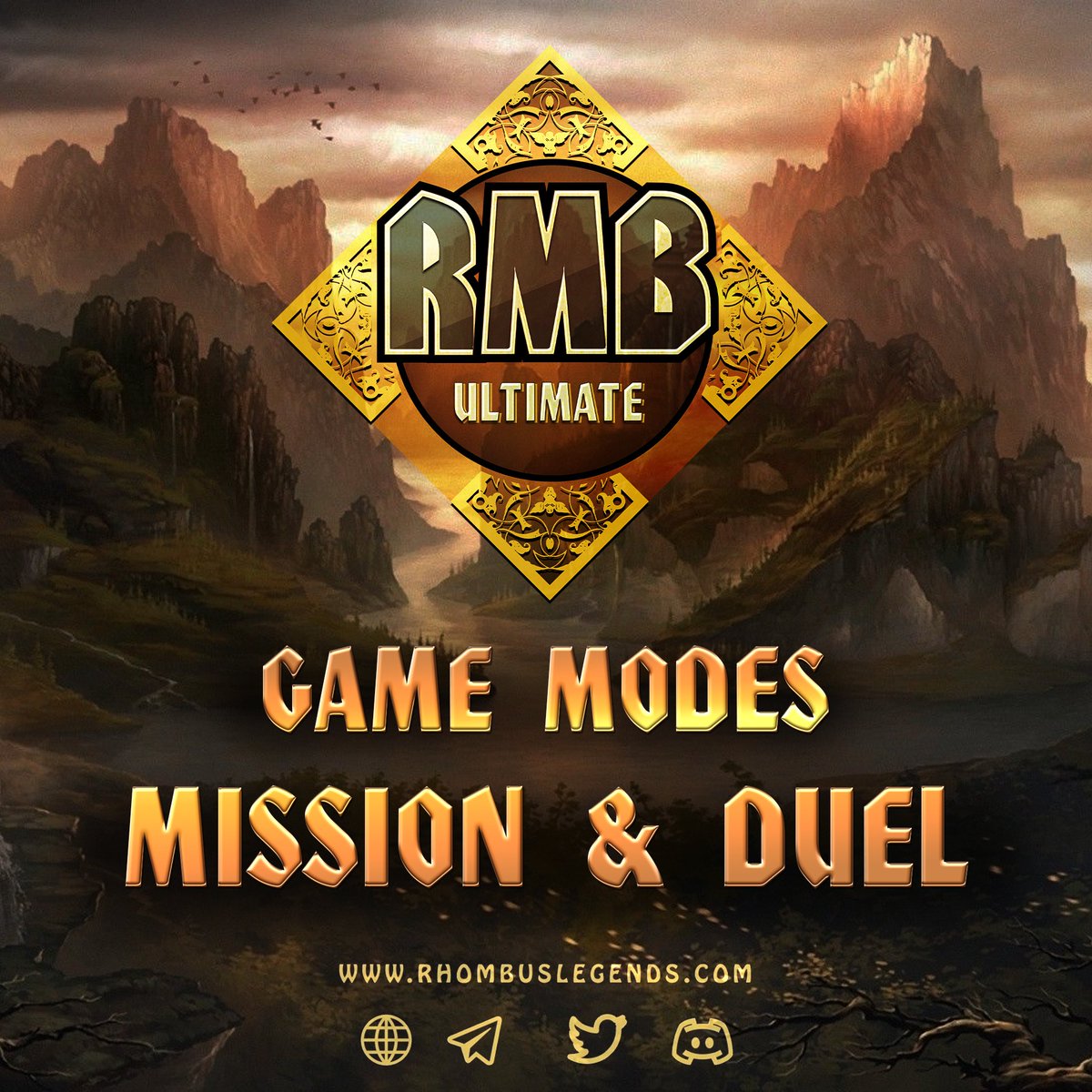 RhombusLegends's tweet photo. 🔶Game modes: MISSION and DUEL🔶
Let's dive right in!
Rhombus Legends Ultimate boasts a variety of game modes:
🔸MISSION
🔸WORLD
🔸RAID
🔸DUEL
🔸ARENA
🔸TOURNAMENT
🔸PORTAL
Read more: https://t.co/G7sWg6zhS8
#P2E #NFT #BLOCKCHAIN #ETH #RMBULTIMATE https://t.co/yTjxeHpKwT