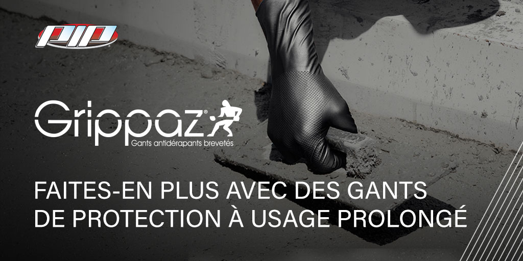 canada_pip's tweet photo. Grippaz® offre une protection durable contre le contact accidentel avec les matériaux couramment utilisés dans la construction. Découvrez le mélange parfait de tactilité, de fonctionnalité et de protection. Commandez votre échantillon ici : https://t.co/8HlH3JMThJ #sécuritépip https://t.co/sHazJIrfkM