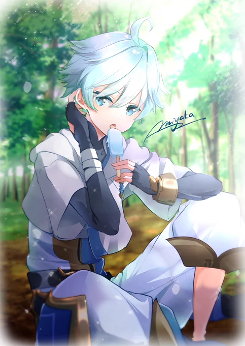重雲くんお誕生日おめでとうー!#重雲生誕祭2022#重雲誕生祭2022#Chongyun #原神 #Genshinlmpact 