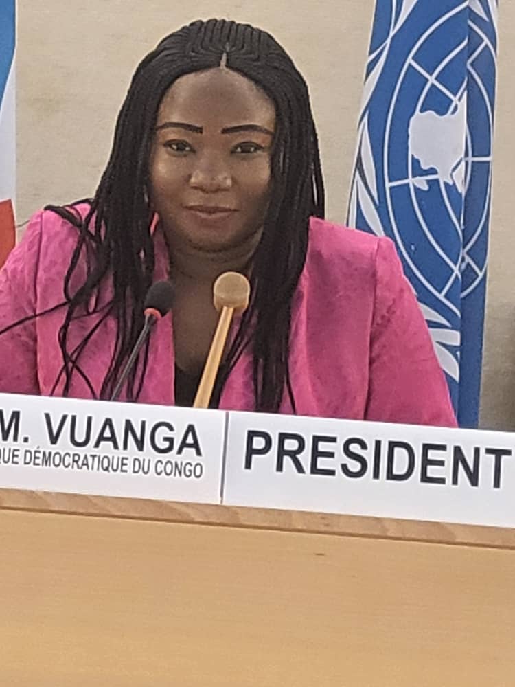Concoursloquor's tweet photo. 🔴[#Genève] Nous félicitons l'honorable Christelle Vuanga qui rejoint le bureau mondial des parlementaires des droits de l'homme.
Encore une femme a gagné.
Loquor, est une affaire de tous.
#palocorporation https://t.co/cQ5ip4Ez9C