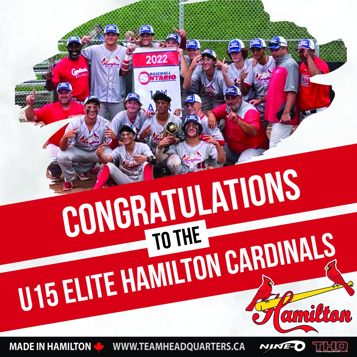 GoLike_NineO's tweet photo. A HUGE Congratulations to the U15 Elite Hamilton Cardinals Team for winning the Provincial Championship this past weekend! Such a great accomplishment to finish off the season as Provincial Champs! @Ham_Cardinals
#GoLikeNineO #CustomJerseys #HamOnt #LocallyMade #THQ #NikoApparel https://t.co/YwOU4BYxR8