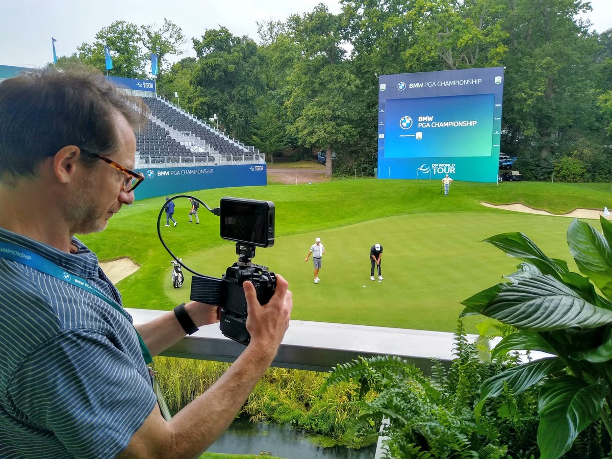 Ignite_Creative's tweet photo. Andy doing a spot of filming at Wentworth golf course for a client. A hive of activity, getting ready for the PGA 💥 #filmaker #filmaking #pga #wentworth #golf #uk_golf #bmw #sponsorships #oxfordfilmmaker #ignitecreative # https://t.co/UywCfFIwF2