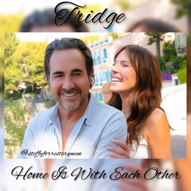 SteffyFQueen's tweet photo. #TRIDGE ❤️🔥 Everytime they're in the room together, I can feel the Love they have for each other!! It exudes off of them!! Watching them grow close again has been AMAZING!! ❤️🔥 @BandB_CBS #CorrectTheRewrites #ReuniteTridge #TeamTridge #BoldandBeautiful https://t.co/wSuo0Lkzyb
