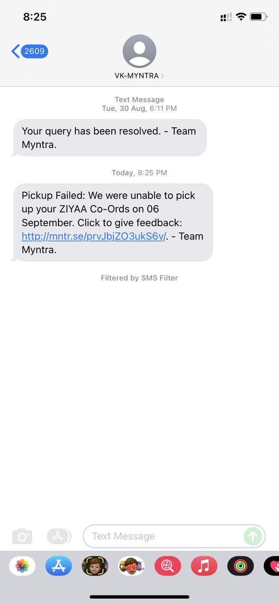 AniteshGhosh's tweet photo. @myntra Ordered has been picked up 10 days ago not received my refund amount. but today received this massage. #myntra .. https://t.co/i30xJHjtZQ