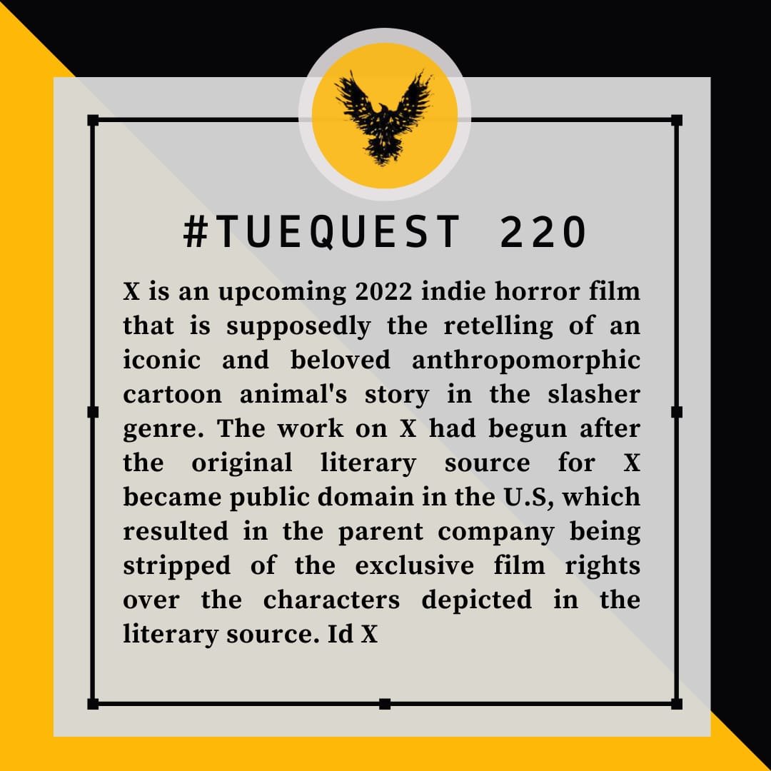SRCCQuiz's tweet photo. TueQuest is here again to get your mind working.
Send in your answer for #TueQuest 220 in the DMs!
#quiz #quiztime #quizzes #knowledge #srcc #delhi #du #delhiuniversity #questions #challenge #indie #horror #film #hollywood #bollywood #cartoon #usa #films #literature #fiction https://t.co/Y9JbVZho8Q