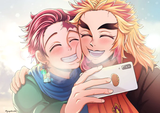 #ひらいて赤ブー滅の 煉杏郎×竈炭郎「烈火の想いを君に」毎度の開催に心より感謝申し上げます。ぜひとも今後の開催もよろしくお願いいたします(過去絵再掲)※本日までのRT集計とのことです 