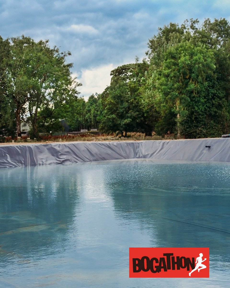 The #Bogathon water obstacle will be highlight of our new course. Slip, slide and splash your way through this water based challenge. It may look like a giant pond at the moment but we are adding our obstacles over the next few days! Follow along to see all the latest updates💧