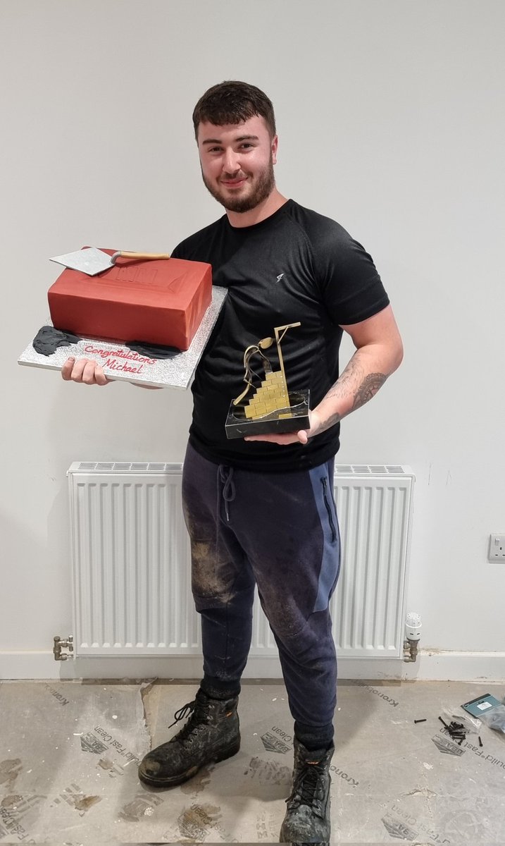 Congratulations to Michael completing his apprenticeship, we all wish him the best in his new career. An opportunity given to him by the community benefits provided in partnership with <a href="/CVHA_/">Clyde Valley Group</a>