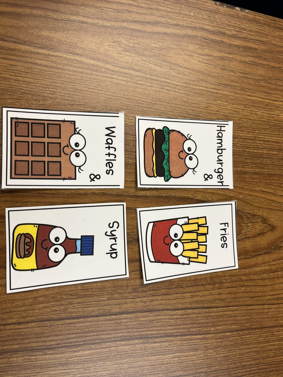 An example of partner cards! So fun to find my partner!