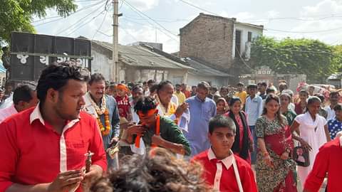 આજે રાધનપુર મુકામે આયોજીત જલ ઝિલણી અગિયારસના પાવન પર્વ નિમિત્તે ભવ્ય શોભયાત્રામાં ઉપસ્થિતિ..  #Gujarat #Radhanpur #jagdishthakor #Jagdishthakormp