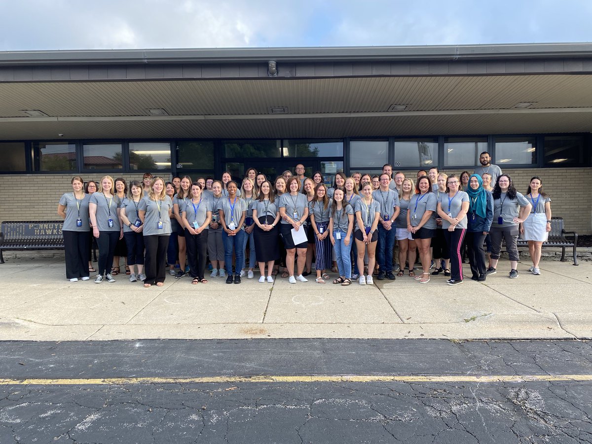What a great way to start our first day of school together!  So amazing to see our students back in the building today. I’m so proud of them and so excited to be the principal at Pennoyer this year! Connect-Collaborate-Celebrate #pennoyerpride