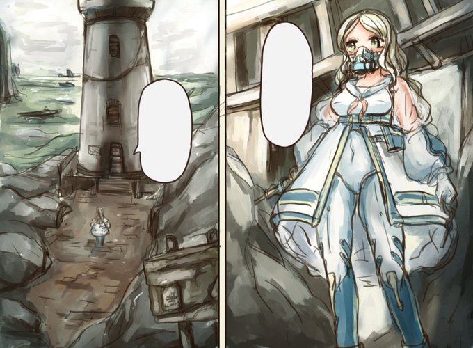 本当はマスクしてるんだけど顔を描きたいから最初だけ描いて後は読者に脳内で補ってもらうシステムにした。 