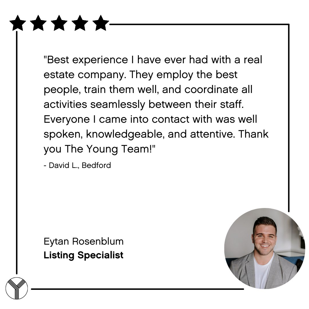 Thank you for the great review David! We are so happy you had a positive experience selling your home with The Young Team.
#TestimonialTuesday
#TheYoungTeam
#FindYourYes
#ClevelandRealEstate
#WorkWithTheBest
<a href="/eytanrose/">Ethan Rose</a>