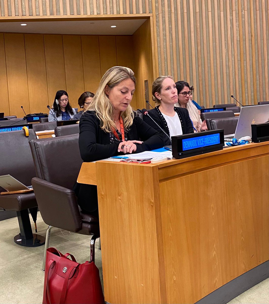 🇩🇰Amb. <a href="/MWegter/">Marie-Louise Wegter</a> delivers a statement at the opening of <a href="/UNICEF_Board/">UNICEF Board</a> 2⃣nd Reg. Session 2022!

"This year we celebrate the 6⃣0⃣th Anniversary of the 🌍’s largest humanitarian warehouse📍in DK. 🇩🇰 is excited to announce that we will also host the new <a href="/UNICEFinnovate/">UNICEF Innovation</a> Hub on WASH."👏