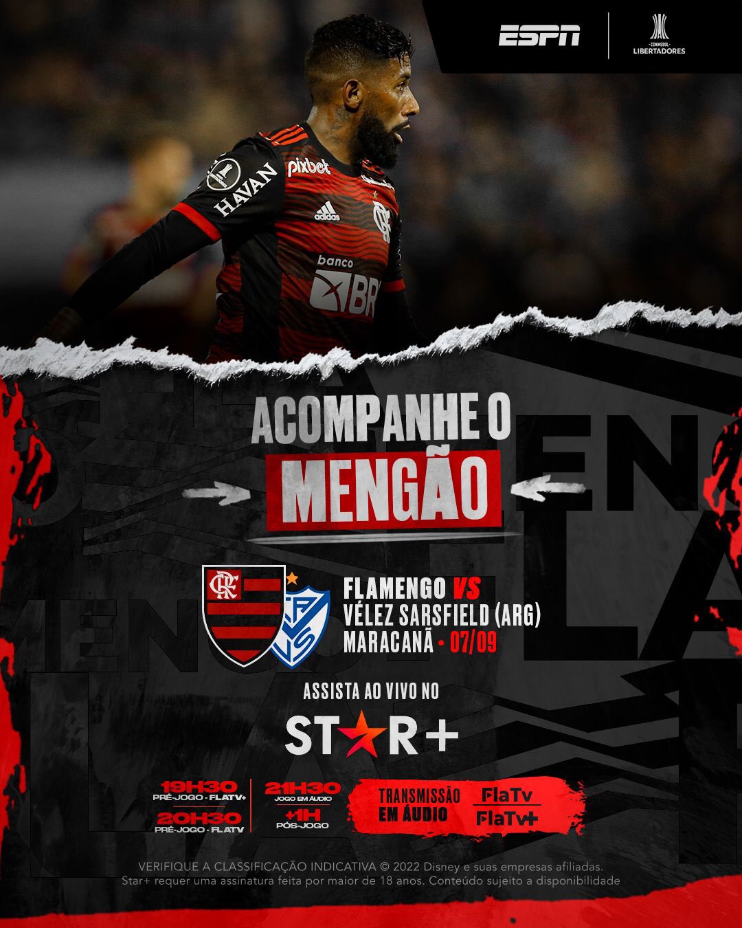 Flamengo on X: Alô, Nação! Daqui a pouco tem Mengão ao vivo na #FLATV! Vem  com a gente! O pré-jogo começa às 12h30! #ClubWC #OSonhoDaNação   / X