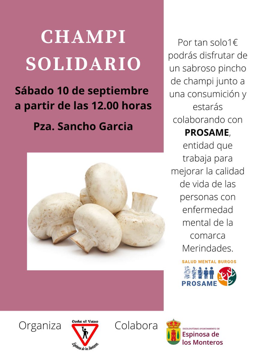 cdv_espi's tweet photo. Volvemos después de 3 años con más ganas que nunca. Tu txosna preferida te espera donde siempre con energías renovadas pero con los mismos eventos de siempre. No dejéis de pasaros!!!! #EspinosaDeLosMonteros https://t.co/NjQRlyZmoN