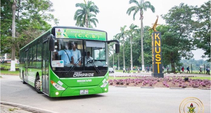 KNUST_Live's tweet photo. TAKE NOTE;

Shuttles will be available at the Main Library, Engineering Gate and Medical Village to convey students to their hostels, till 22nd September from 9pm to 4am each day.

#KNUSTLive https://t.co/bujACN6TbY