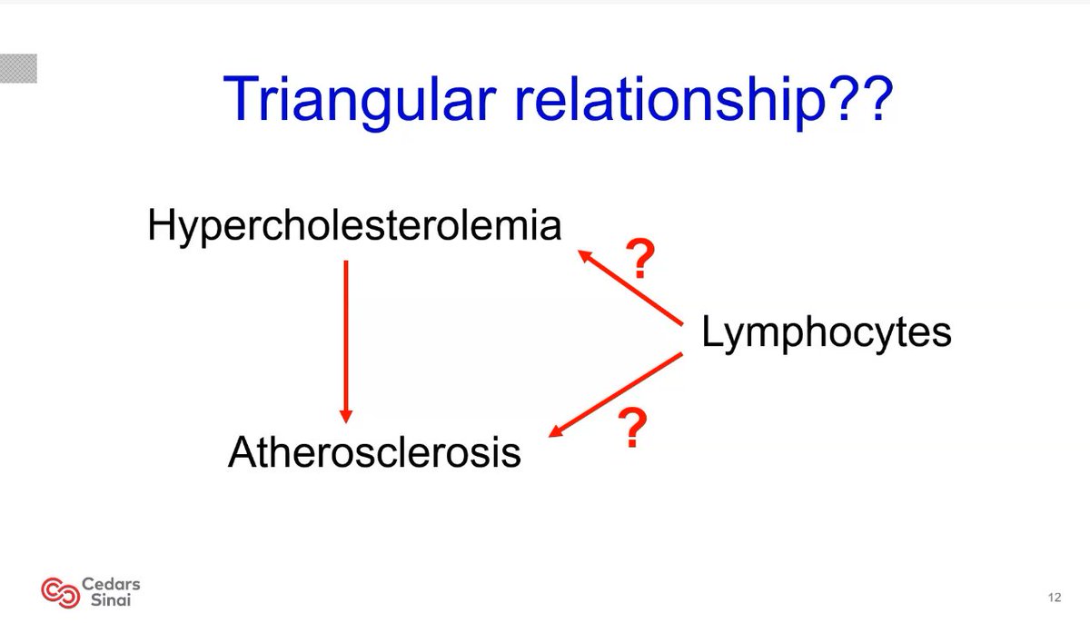 DrMarthaGulati's tweet photo. Dr Chyu @CedarsSinaiMed #Cardiology GR

Can we find a vaccine against atherosclerosis?
🫀But Lowering LDL is not enough
🫀Lymphocytes modulate atherosclerosis
🫀Lymphocyte response may be a target of tx
🫀Can we develop a vaccine? T-cell response✅
Ongoing trials @CedarsSinai https://t.co/Exj6O7N4zG