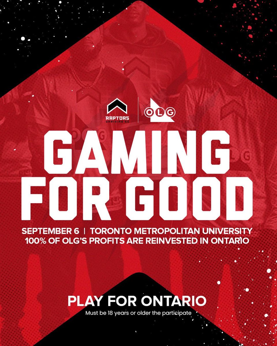 RaptorsGC's tweet photo. Every basket counts! Join us on September 6th from 9AM-7PM for an NBA 2K Gaming Marathon in partnership with @OLG_CA

For every point scored $1 will be donated to @TorontoMet, up to $10,000. See you at the Student Learning Centre!

#GamingForGood | #PlayForOntario https://t.co/tblDzZEIps