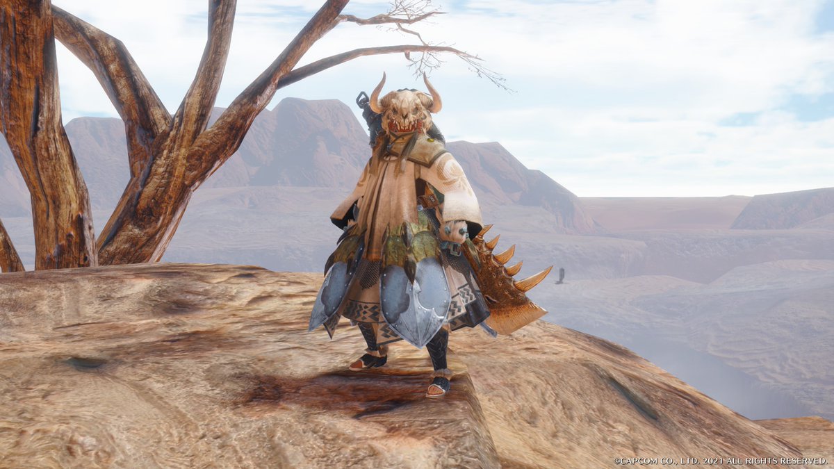 ボーンヘルムを使った蛮族コーデ
ボディラインをでかく見せて厚着する系をイメージ
お気に入りポイントは上着の隙間から見えるタイトなインナーです☺

#モンハンサンブレイク #MHサンブレイク
#重ね着 #重ね着コーデ #ボーンヘルムはいいぞ 