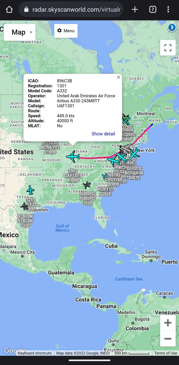 scan_sky's tweet photo. #UAE 🇦🇪 Air Force - Airbus A330-243 MRTT - 1301 - #UAF1301

Departed From Bangor Intl Airport 🇺🇸 &amp; Routing To March ARB, California 🇺🇸 https://t.co/dZ1jd0qtL9