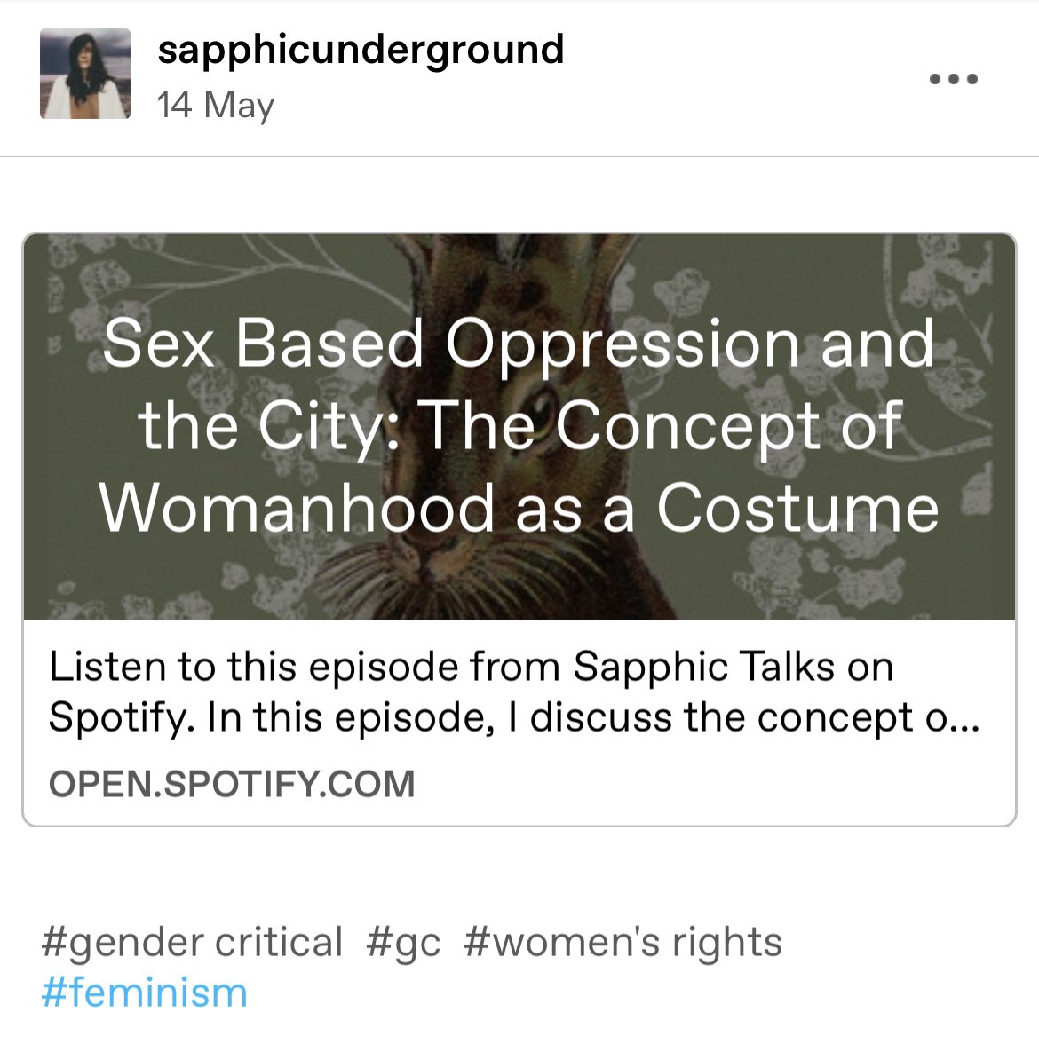 pretty sure the woman in the video is a terf so i wouldn’t bother paying any mind
