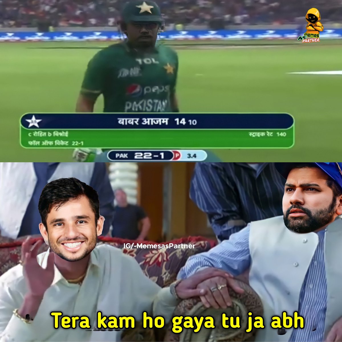 MemesasPartner's tweet photo. #INDvsPAK2022 https://t.co/KRQkB7fBZC
