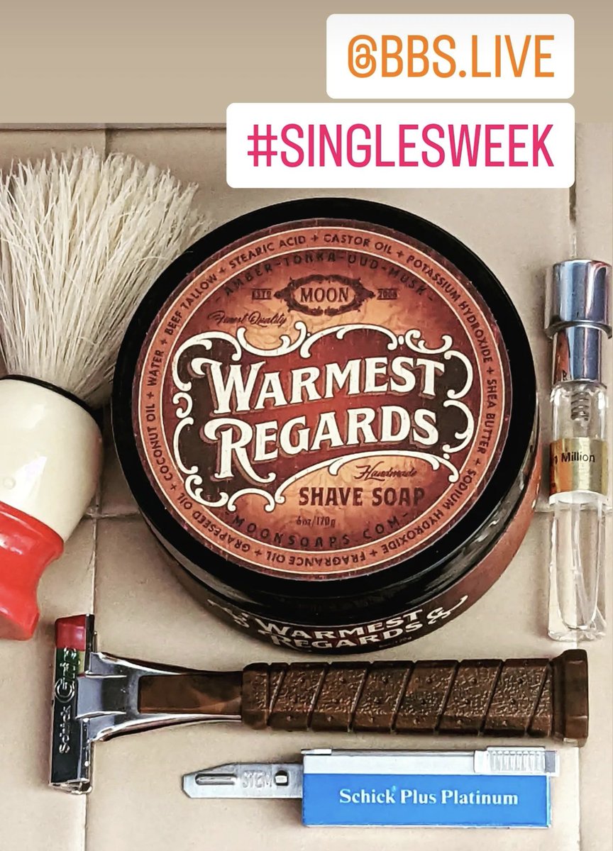 redwingzfan82's tweet photo. Amazing #SOTD for BBS Live #singlesweek with my new Schick Grip #injector! What a smooth shave with no irritation.
Brush: Burma-Shave
Razor: Schick Grip
Blade: #Schick Plus Platinum (1)
Lather: Moon Warmest Regards
Fragrance: #PacoRabanne 1 Million EDT https://t.co/jlOD1LjCRP