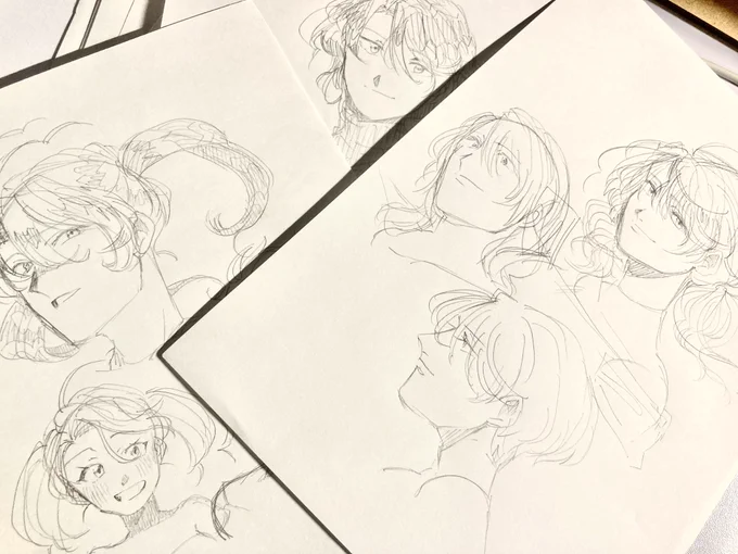 感情がめちゃくちゃ過ぎて手遊びで"""""無"""""の絵を量産することしか出来ん。 