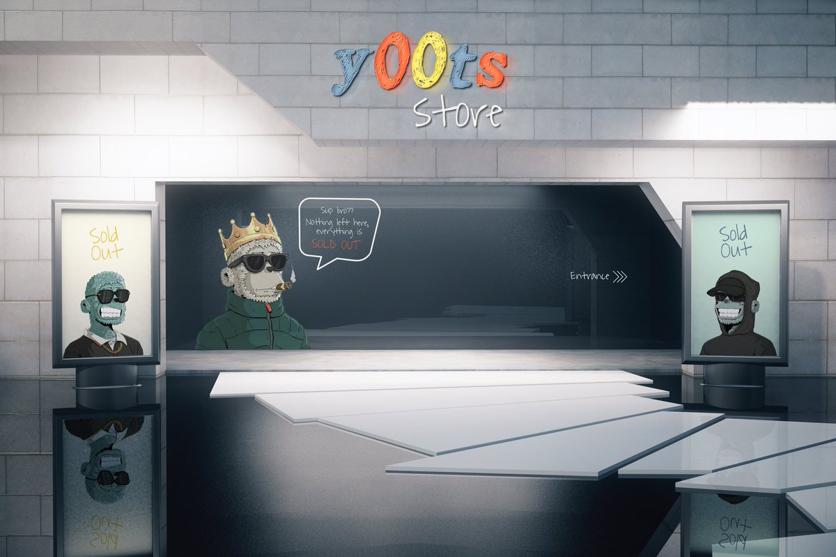 uherrobert's tweet photo. With or without wl, I will be the first in line to get one @y00tsNFT man …

@frankdegods homie, your are the real builder in this space 🫡 Let me introduce you to the future y00ts store concept!

Most hyped mint is about to be s0ld out in no time 🚀 …  #LFG https://t.co/u2H3ecZXgA