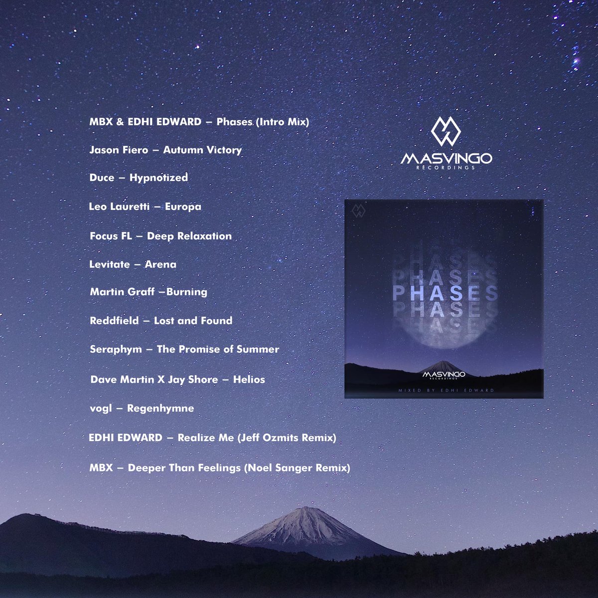 jasonfiero's tweet photo. New music from me incoming!  "Autumn Victory" will be included on the @MasvingoRecords mix compilation "Phases" releasing Sept 16 ! It will also have its own separate solo release at a later date. 🍂  
#progressivehouse #TranceFamily #melodic #djmix https://t.co/mOnQeRrXsB